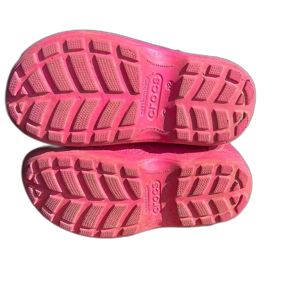 CROCS Rain Boots Kids Childrens Size 12 Pink Pull On Shoes Toddler Girl